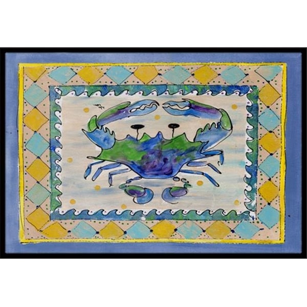 Carolines Treasures Carolines Treasures 8072-MAT Crab Indoor Or Outdoor Mat - 18 x 27 in. 8072-MAT - main